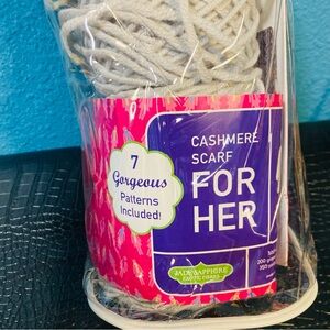 NWT Knit Kit Cashmere Scarf for Her by Jade Sapphire Exotic Fibres